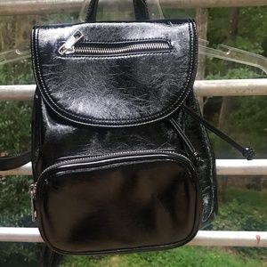 Shiny Patent leather backpack